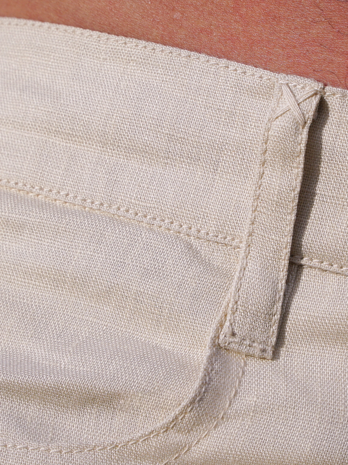 Mens Linen Jean Style Pant Tan Khaki Light Weight Beach Wedding Loop